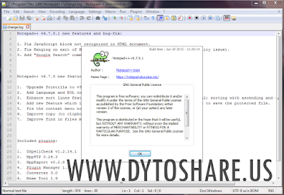 Notepad++ 6.7.9.1