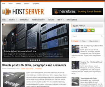 HostServer 2 Column Blogger Template