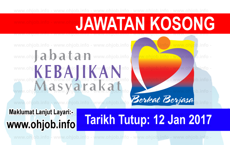 Job Vacancy at Jabatan Kebajikan Masyarakat (JKM 
