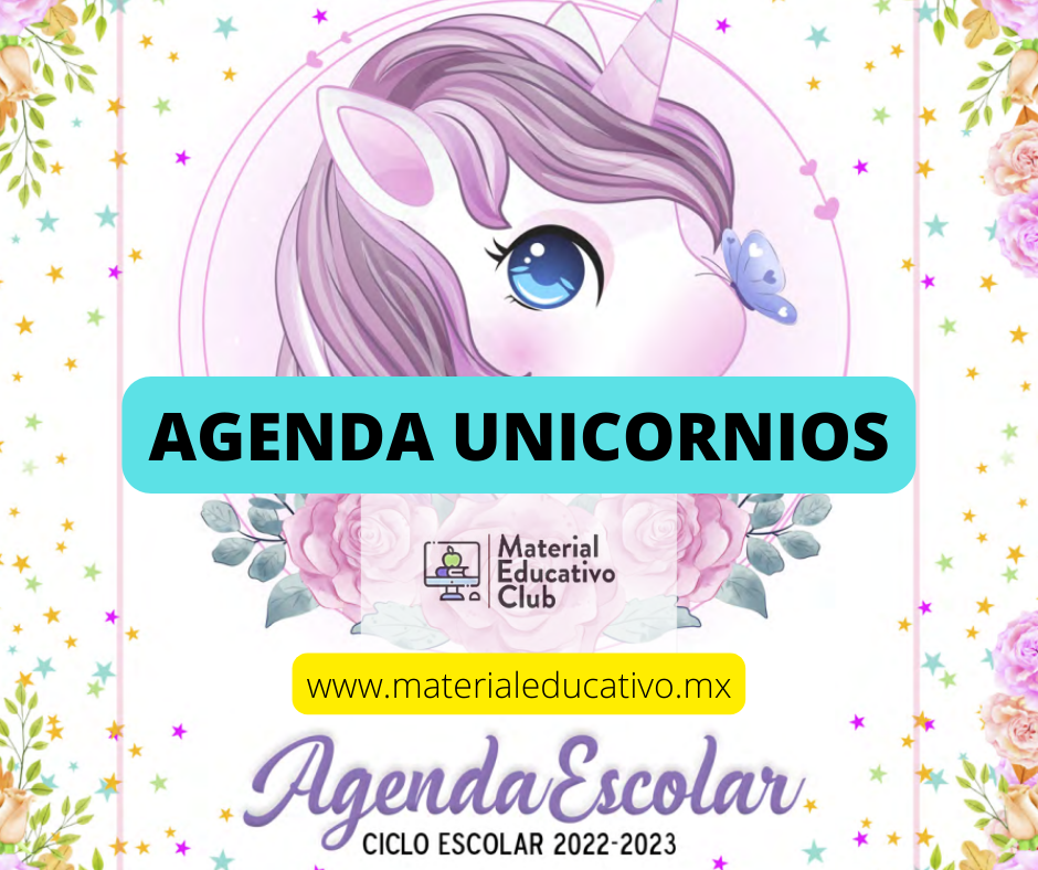 Agenda Escolar Unicornios 2021 - 2022