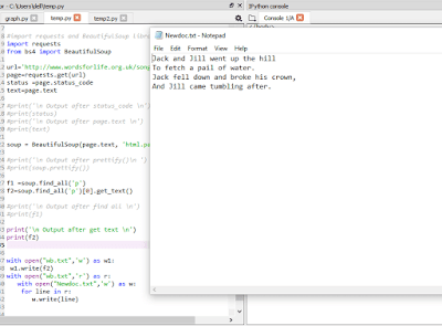 Web Scrapping using Python in Data Science Example program 1