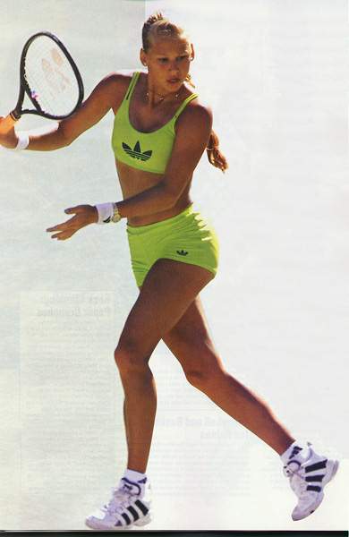 Anna Kournikova Playing Tennis