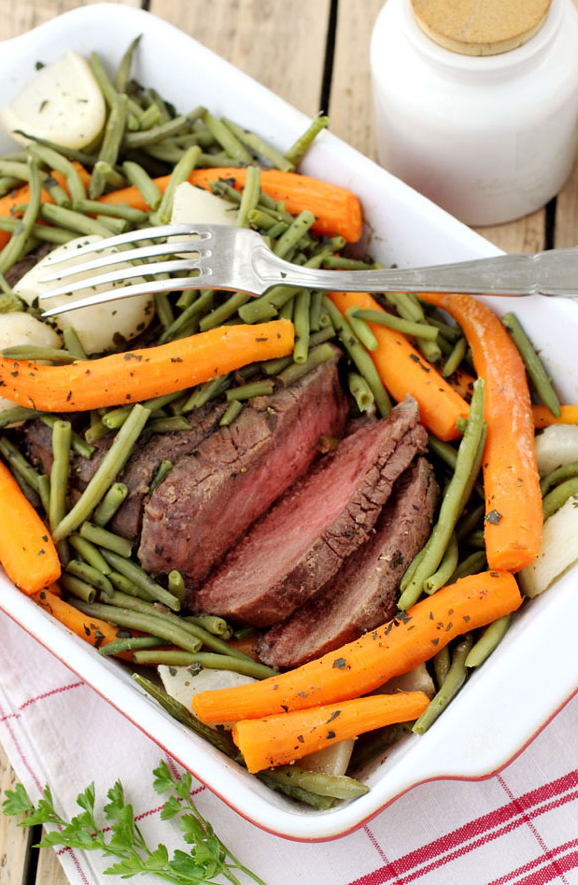  Rôti de Bœuf Dukan aux Légumes du Printemps