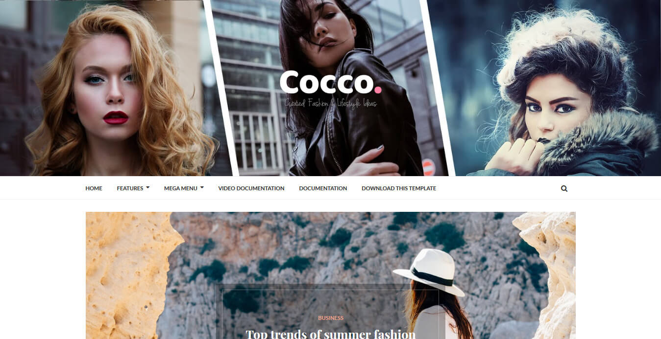 Cocco Stylish Blogger Template