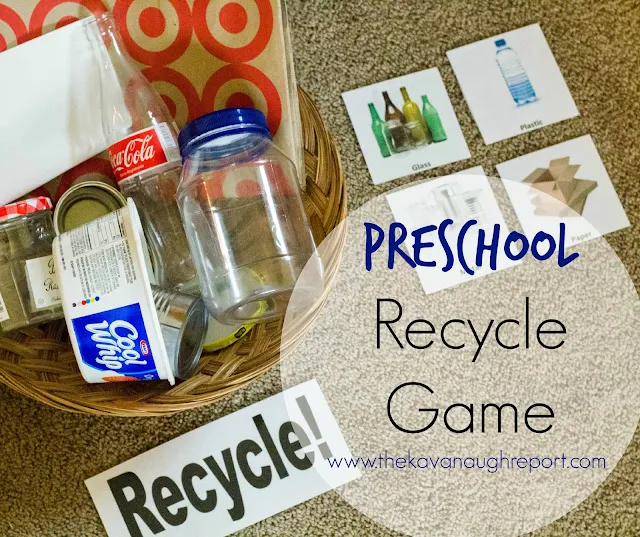 This Montessori inspired game helps children learn about recycling by sorting real objects. This opens up an opportunity to learn about different materials and how to help the Earth. 