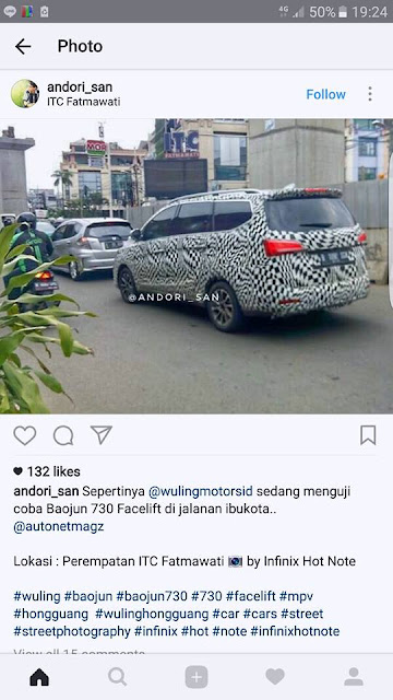 Hello om bro, Mobil wuling sampai saat ini memang belum resmi mengaspal di Indonesia, walaupun pabriknya ada di Cikarang. Pabrik mobil wuling ini berada di kawasan Delta Silicon 5 Cikarang. Hasil kerja sama China dengan GM ini dikabarkan akan memproduksi mobil murah yang akan dipasarkan di Indonesia dan eksport ke negera asalnya China.  Walaupun gosipnya dari tahun 2016 lalu akan diluncurkan produk-produk dari wuling, tapi sampai saat ini belum ada info resmi dari Wuling untuk mereles produknya.  Tapi di sosial media sudah beberapa kali tertangkap kamera mobil-mobil yang tertutup stiker belang-belang dengan ukuran sebesar Innova sedang tes drive di jalanan Jakarta dan Cikarang. Nah dari bentuknya banyak yang menebak bahwa mobil tersebut adalah wuling. Karena secara ukuran memang sama dengan Innova.  Berikut adalah beberapa foto yang beredar di sosial media mengenai mobil yang disangka wuling sedang berkeliaran di jalanan untuk tes drive.  Bagaimana om bro? Kalau saja benar nih mobil bisa dijual seharga avanza aja bisa laku kayaknya. Asal after salesnya bagus.