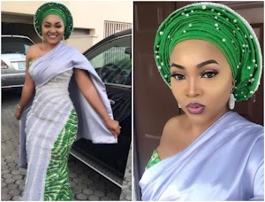 Mercy Aigbe's looking gorgeous at an Owambe Easter party (Photos) 
