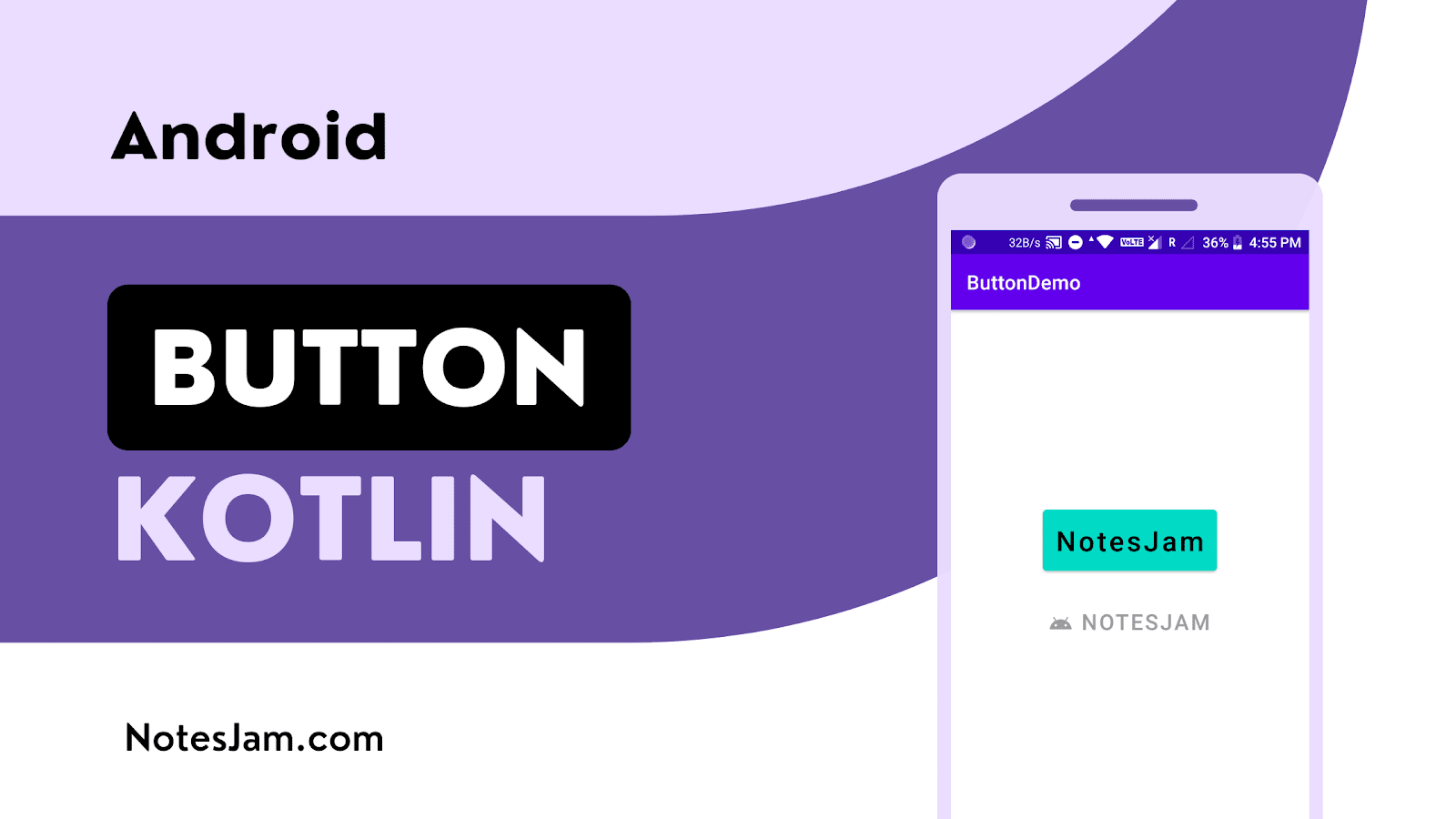 android button kotlin example