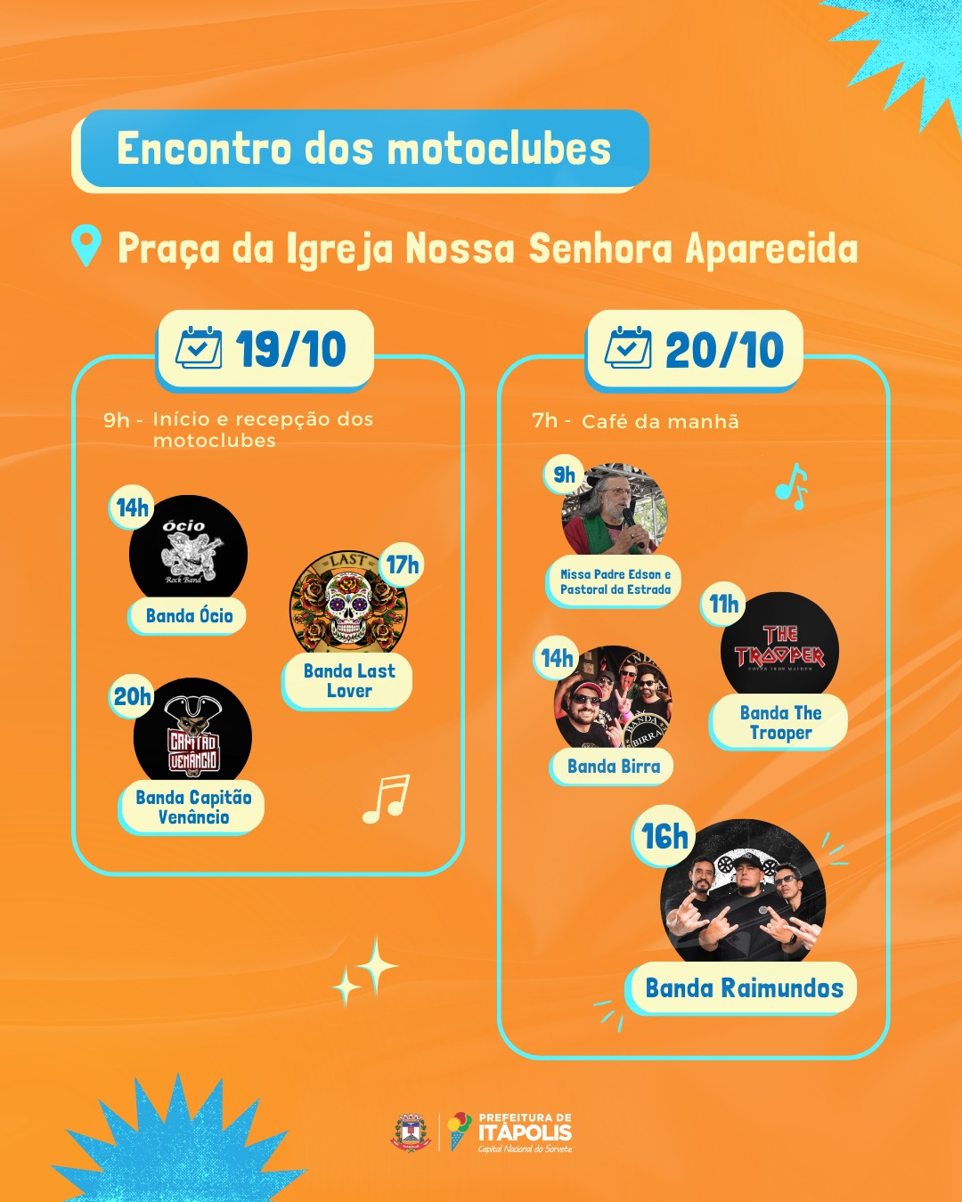 programação semana cultural 162 anos de itápolis