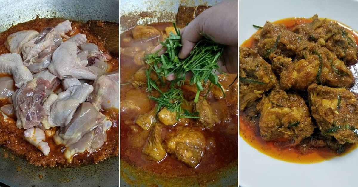 resepi rendang ayam simple dan sedap