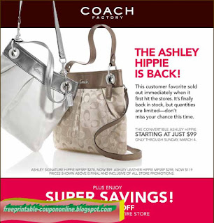 Free Printable Coach Coupons