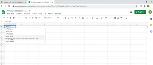 Cara Menyalin Tabel Dari Web Ke Excel Dengan Google Sheets Dengan Mudah