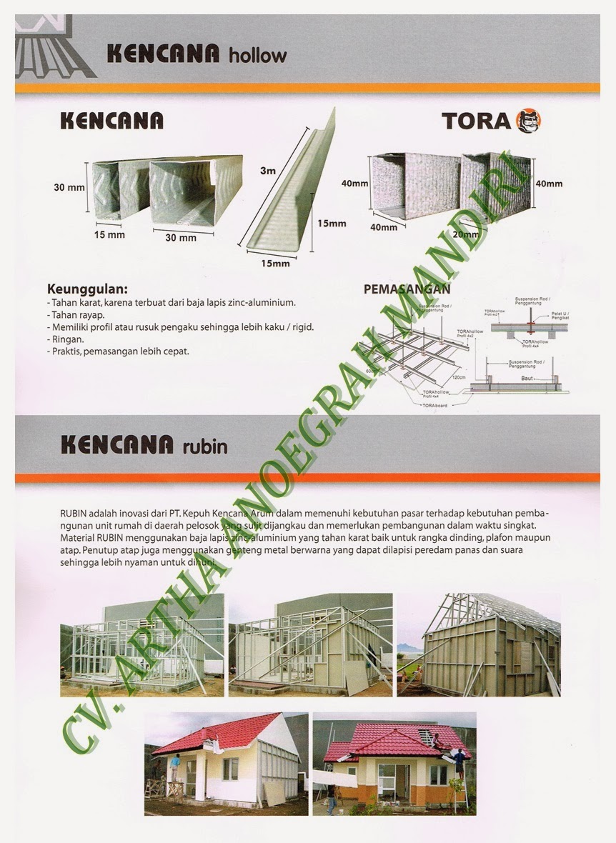 KENCANA TRUSS RANGKA ATAP BAJA  RINGAN  CITRA BANGKIT 