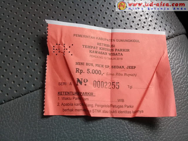 Tiket Parkir Pantai Sundak