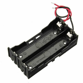 18650 Battery Holder Battery Box 2 Leads ROHS DIY DC 7.4V 2 Slot Double Series hown store
