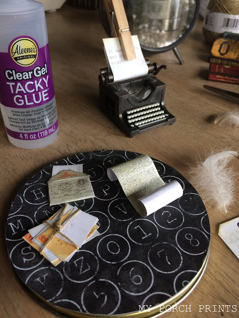 Writer Themed Tim Holtz Clock