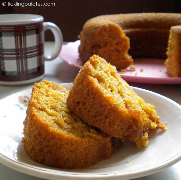 Eggless Orange Tea Cake