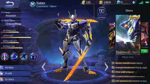 √ Gear Hero Saber Mobile Legend Terbaru Paling Kuat