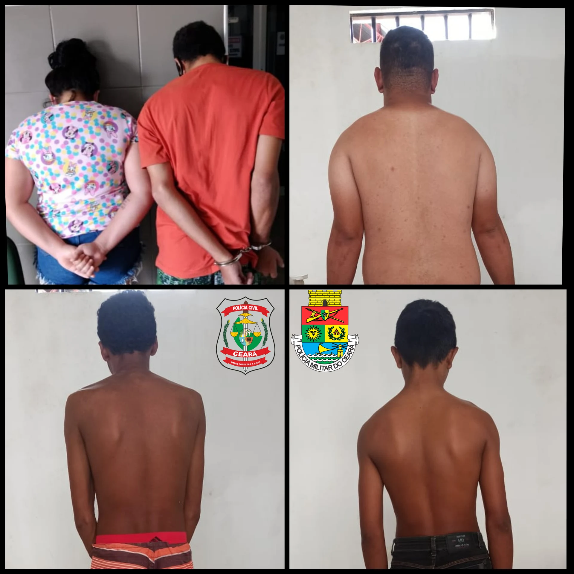 Polícia captura seis suspeitas de crimes no Vale do Jaguaribe sendo um foragido do RN