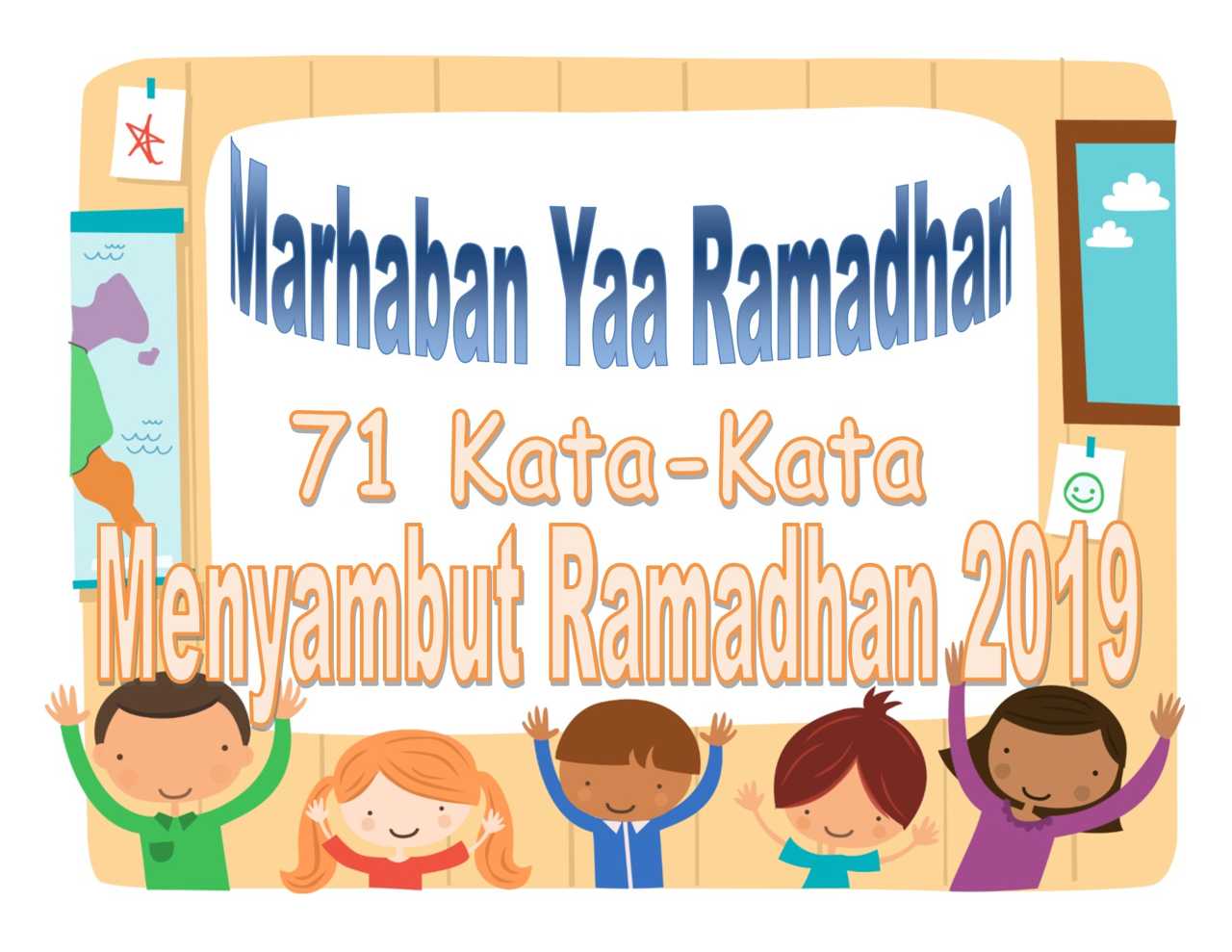 Gambar Kartun Marhaban Hitam Putih Gambar Karikatur Ramadhan Ideku Unik