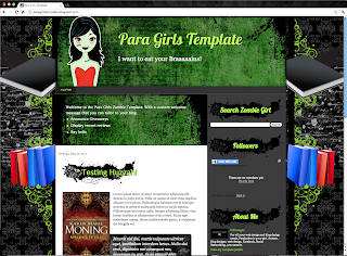 Zombie Girl Blogger Template