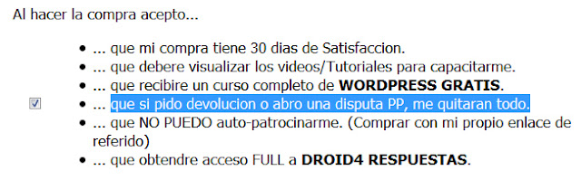 Droid4 Pro Estafa