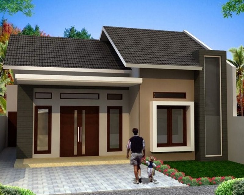 CONTOH MODEL RUMAH  SEDERHANA  TAPI  BAGUS MINIMALIS  