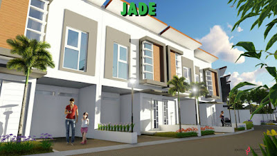 Gambar desain 3D rumah villa di Cluster Jade - Exotic Panderman Hill Batu Malang.