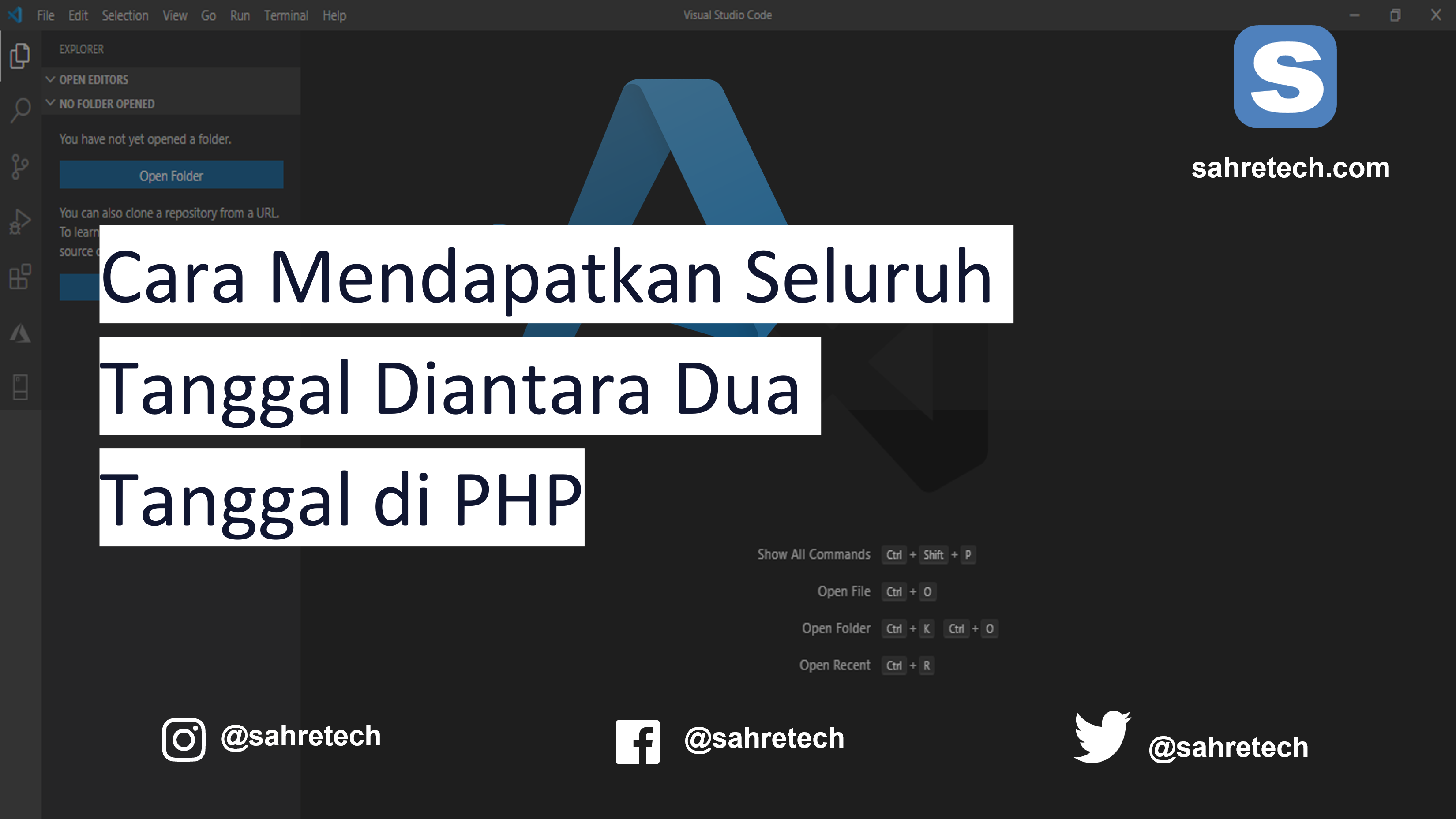 Cara Mendapatkan Seluruh Tanggal dari Diantara Dua Tanggal di PHP