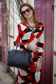 Diane Von Furstenberg wrap dress, wrap dress, Givenchy Antigona bag, Fashion and Cookies, fashion blogger