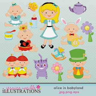 Alice in Babyland Clipart.