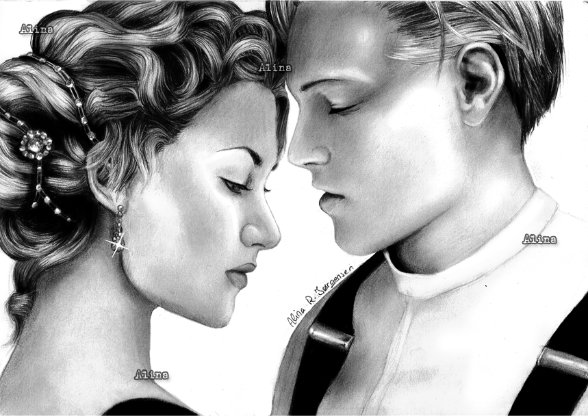 Titanic Lovers Rose And Jack Drawing HD Wallpaper heart and rose drawings