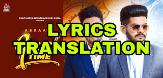 Good Time Lyrics in English | With Translation |  – Abraam | R Nait