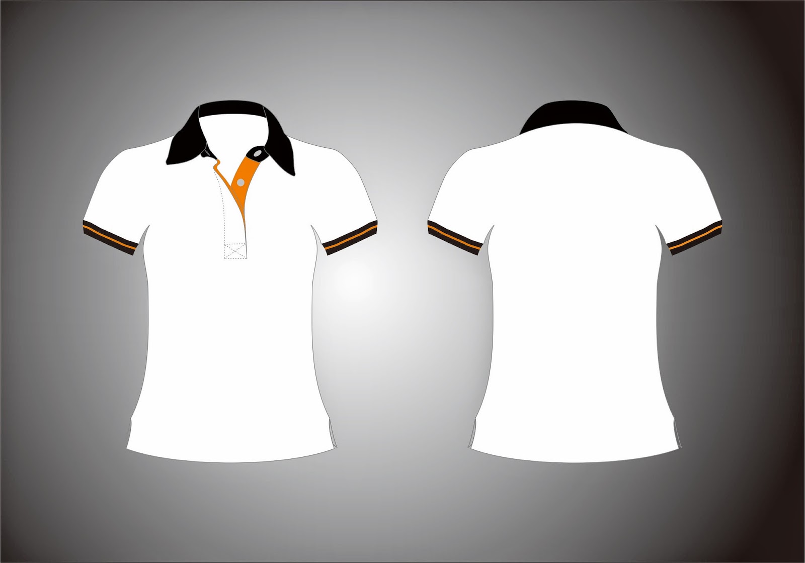  Desain  Vektor Poloshirt Wanita Poloshirt Girl Vecor 