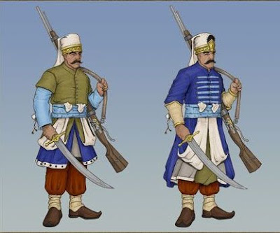 Janissary yang memakai senapan