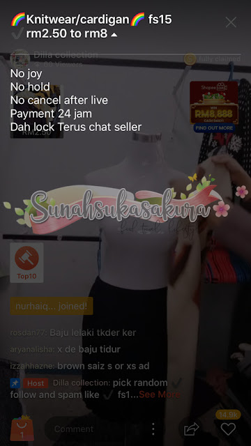 Istilah-istilah dalam Shopee Live