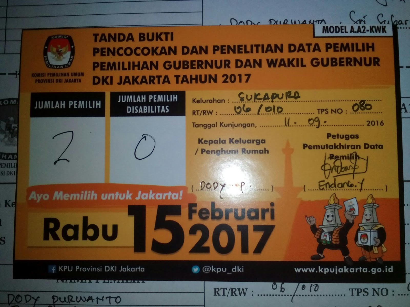 Pemutakhiran Data Pemilih Pilgub DKI JakartaDunia Impian Berita