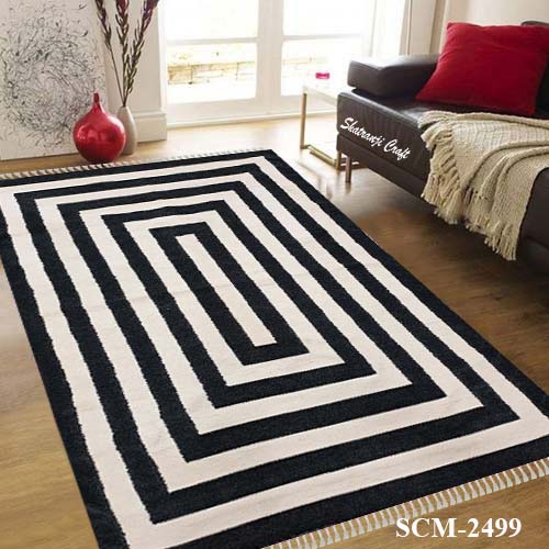 Handmade 4x6 feet Shatranji rugs, floormat for living room শতরঞ্জি SCM-2499