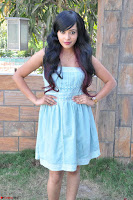 Sahana New cute Telugu Actress in Sky Blue Small Sleeveless Dress ~  Exclusive Galleries 049.jpg