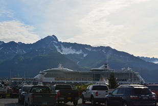 Radiance of the Seas lands at Seward