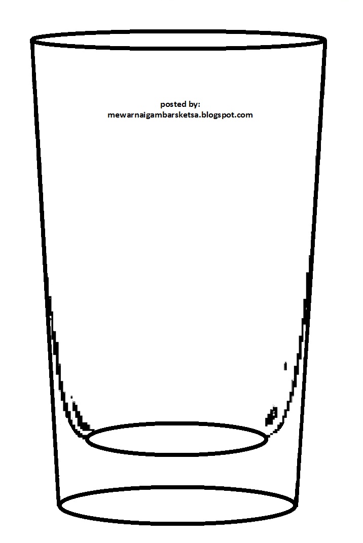 Mewarnai Gambar Mewarnai Gambar Sketsa Gelas 4