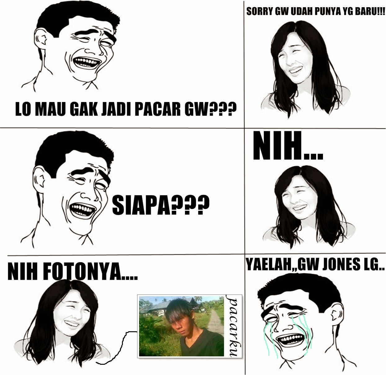 Foto Lucu Meme Rage Stok Gambar Lucu