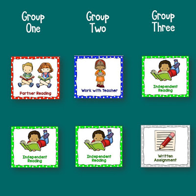 How do you organize your Literacy Centers? This post gives you ideas for organizing what the children do when you're teaching a group.