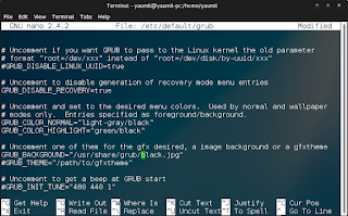 Tampilan GRUB Setelah Background Diganti Cara Mengganti Background GRUB Linux