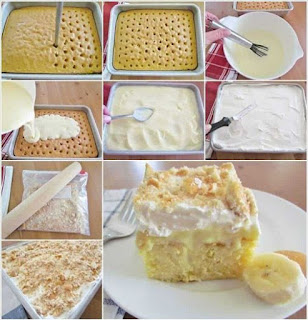 BANANA PUDDING POKE CAKE