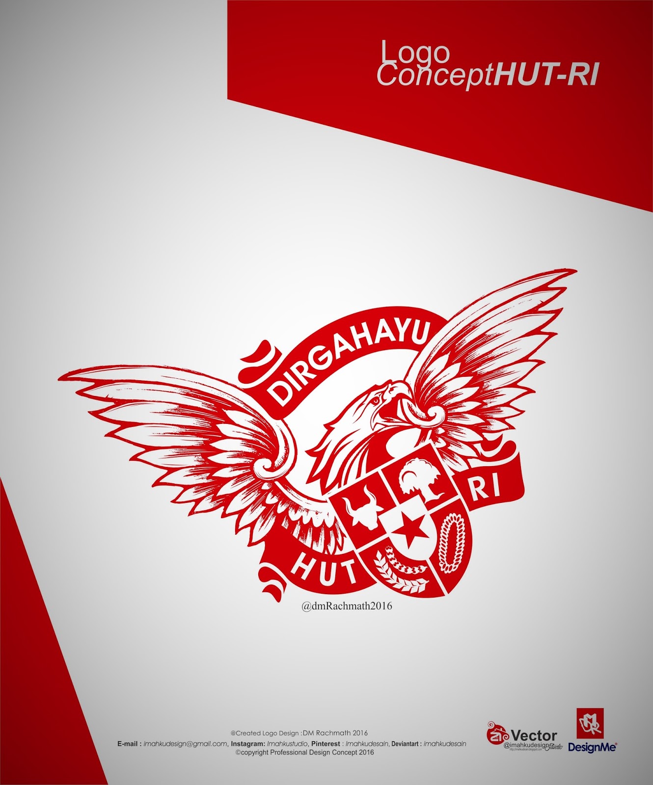 HUT KEMERDEKAAN REPUBLIK INDONESIA LOGO KONSEP  Imahku Desain