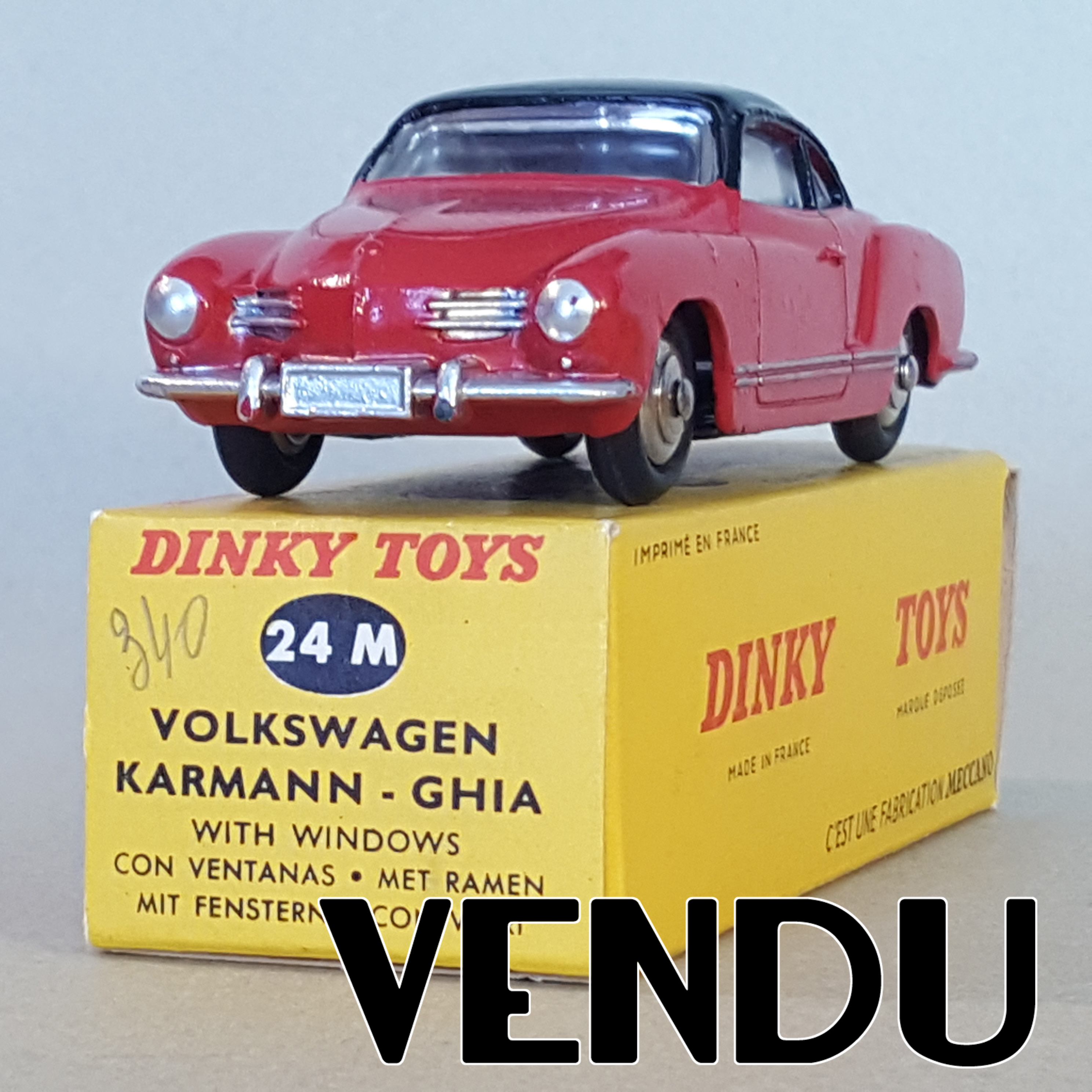 24M Boite neuve pour Dinky Toys VW Karmann GHIA 