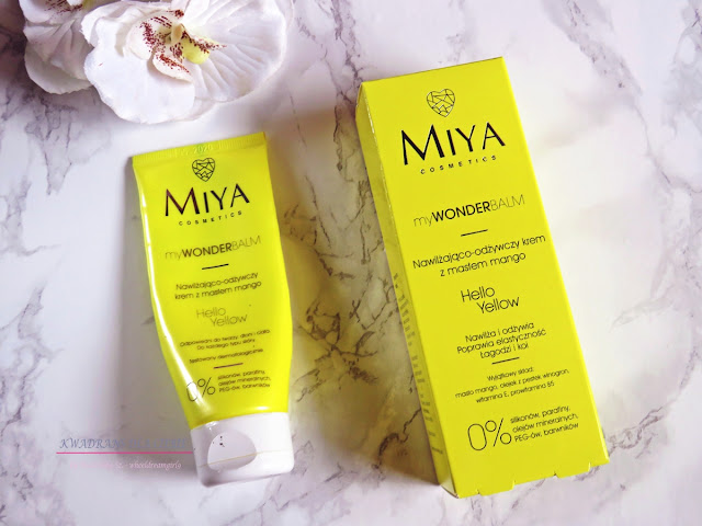 Hello Yellow MIYA Cosmetics, krem nawilżająco-odżywczy z masłem mango