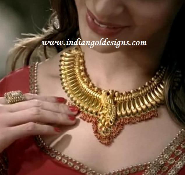 checkout south indian actress tamanna in khazana antique gold necklace ...