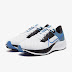 Sepatu Lari Nike Zoom Pegasus 38 Pure Platinum Photo Blue Black CW7356009